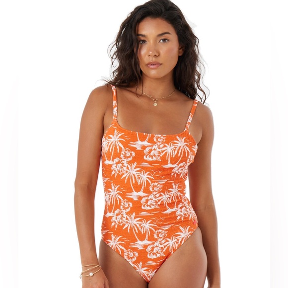 Roxy Women's Standard One Piece Swimsuit –Tummy Control Quick-Dry Fabric, Red XL - Picture 1 of 7